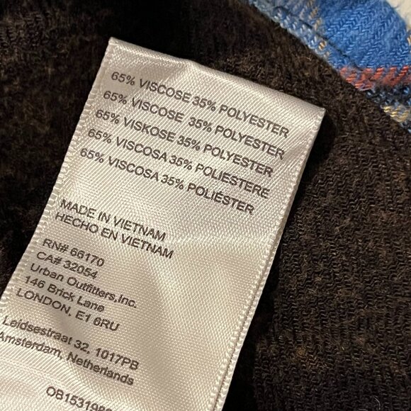 Urban Outfitters BDG Karl Slouchy Plaid Flannel Button Down Shirt, NWT, L - Picture 8 of 11